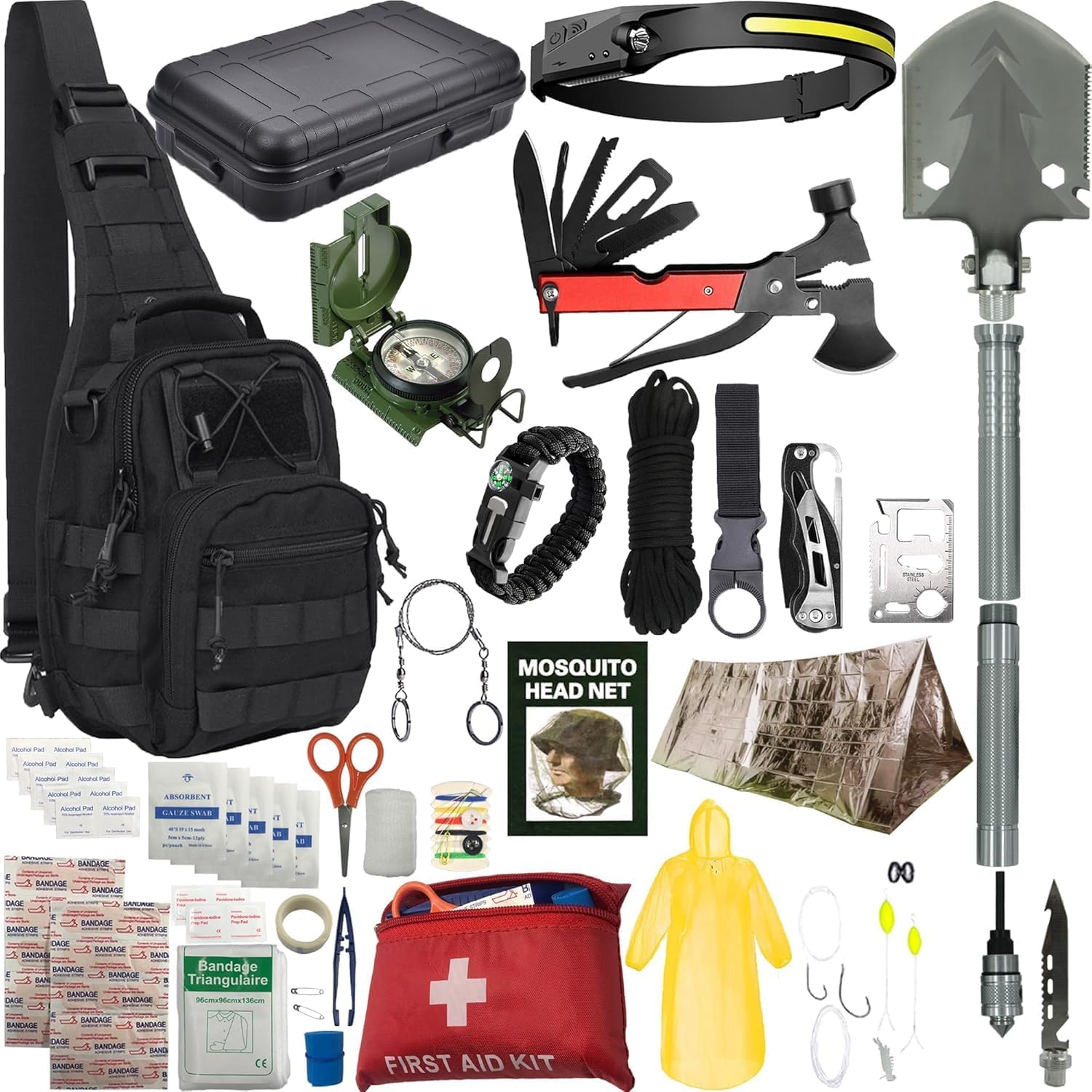 Outdoor Camping - Portable Survival Kit with Multi Tools