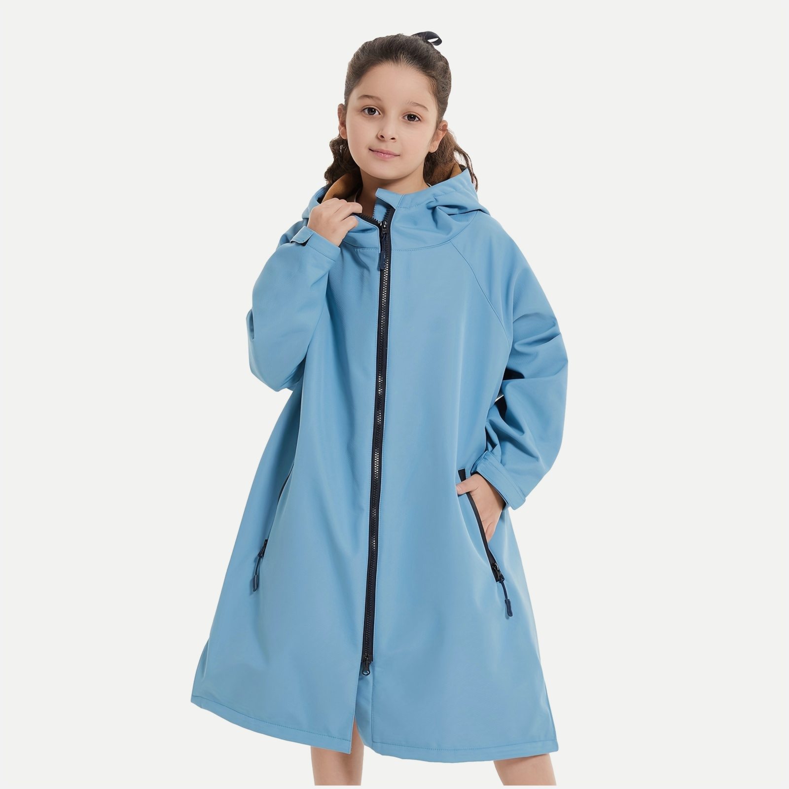 Outdoor Activities In Camping - 1pc Long-Sleeve Changing Robe for Outdoor