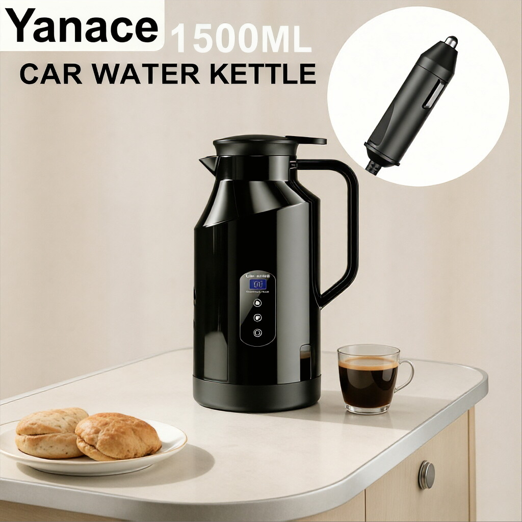 Outdoor Camping Kettle - Yanace 1500ML Large Capacity Car Electric