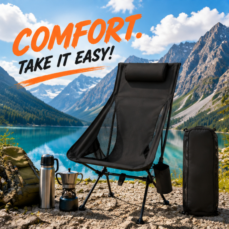 Outdoor Camping Folding Chairs - Fishing Portable Foldable Camping Chair, Ultralight