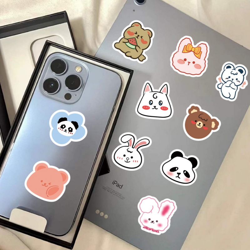 100pcs Cute  Bear Stickers Vin – Bear Canister Bewertung und Preis