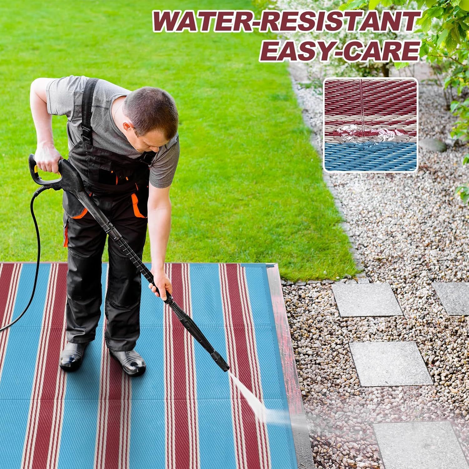 Striped Outdoor Rug 8x10 Patio – Outdoor Camping Rugs 8X10 Bewertung und Preis