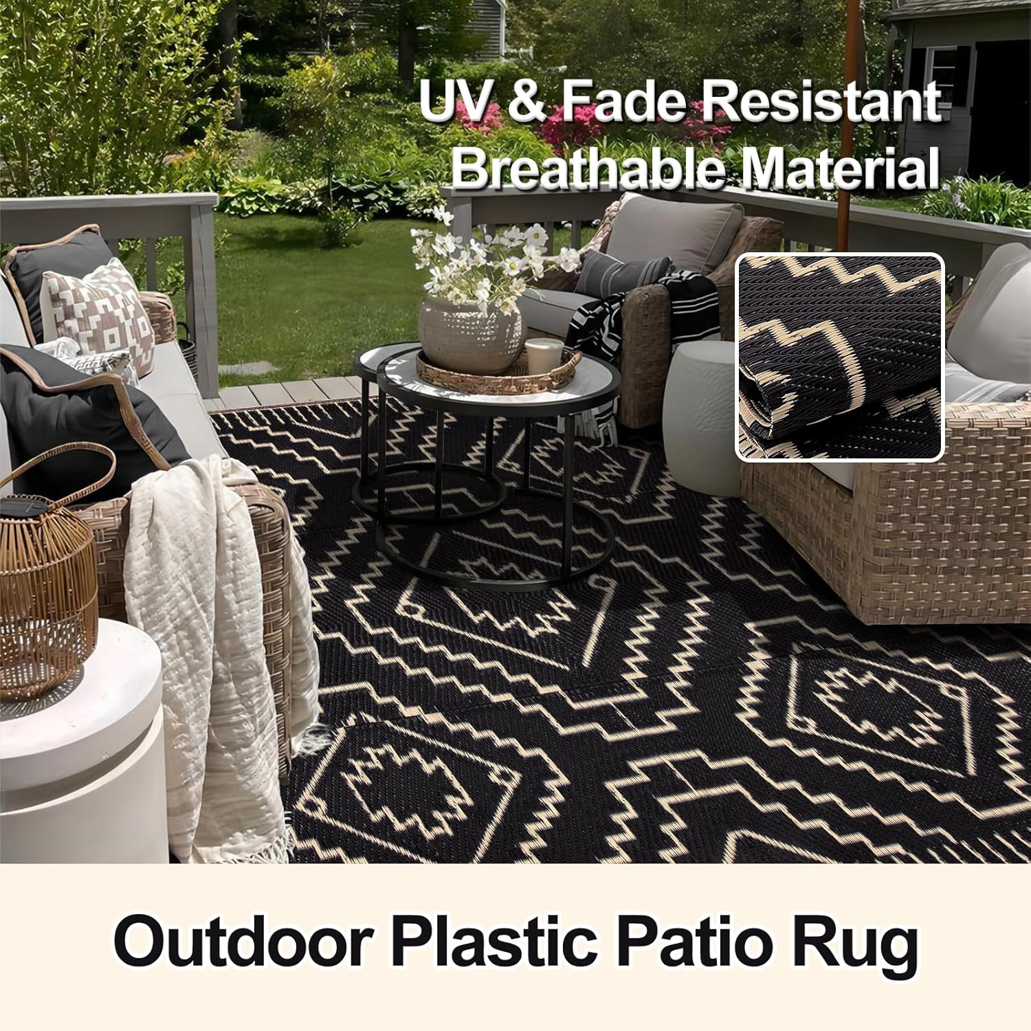 8x10 Outdoor Rug, Large Waterp – Outdoor Camping Rugs 8X10 Bewertung und Preis