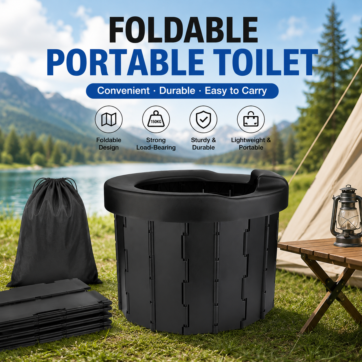 Outdoor Folding Toilet Portabl – Outdoor Camping Bewertung und Preis