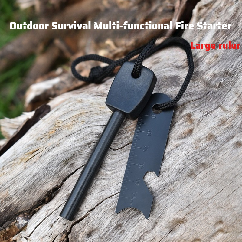 Multi-Function Wooden Handle M – Fire Starter Flint Bewertung und Preis