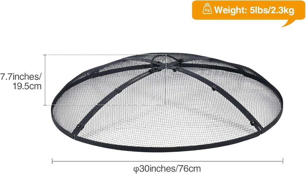 30 Inch Fire Pit Screen with H – Outdoor Camping Fire Pit Bewertung und Preis
