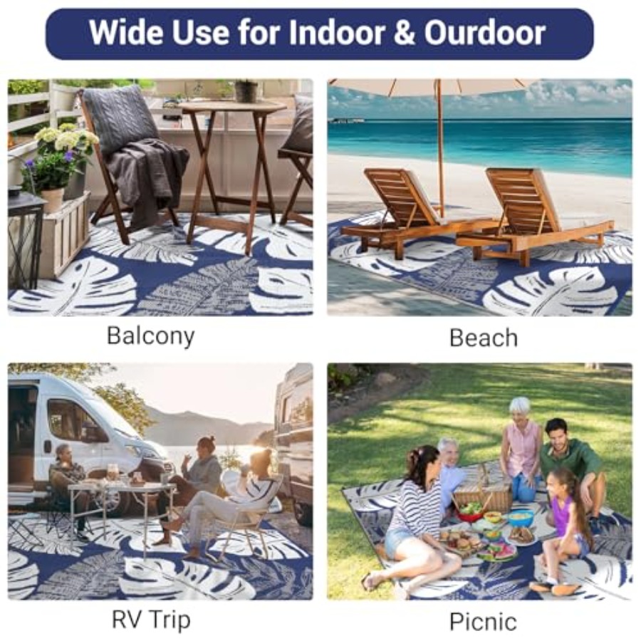 Outdoor Patio Rug 8x10, Waterp – Outdoor Camping Rugs 8X10 Bewertung und Preis