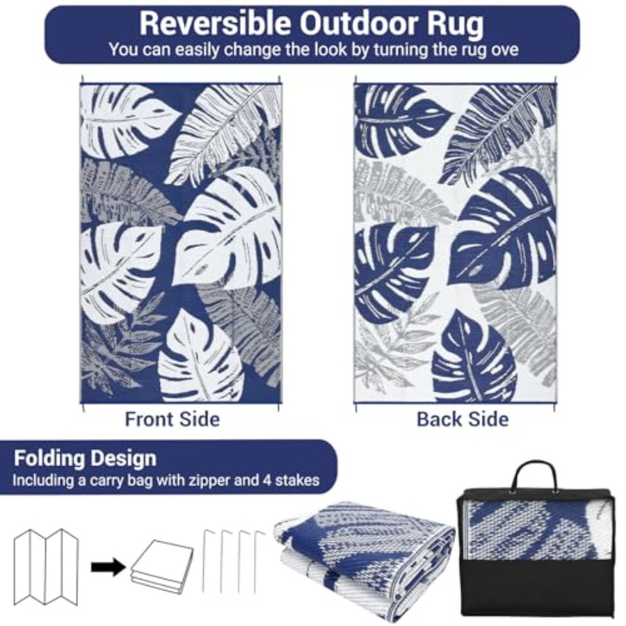 Outdoor Patio Rug 8x10, Waterp – Outdoor Camping Rugs 8X10 Bewertung und Preis