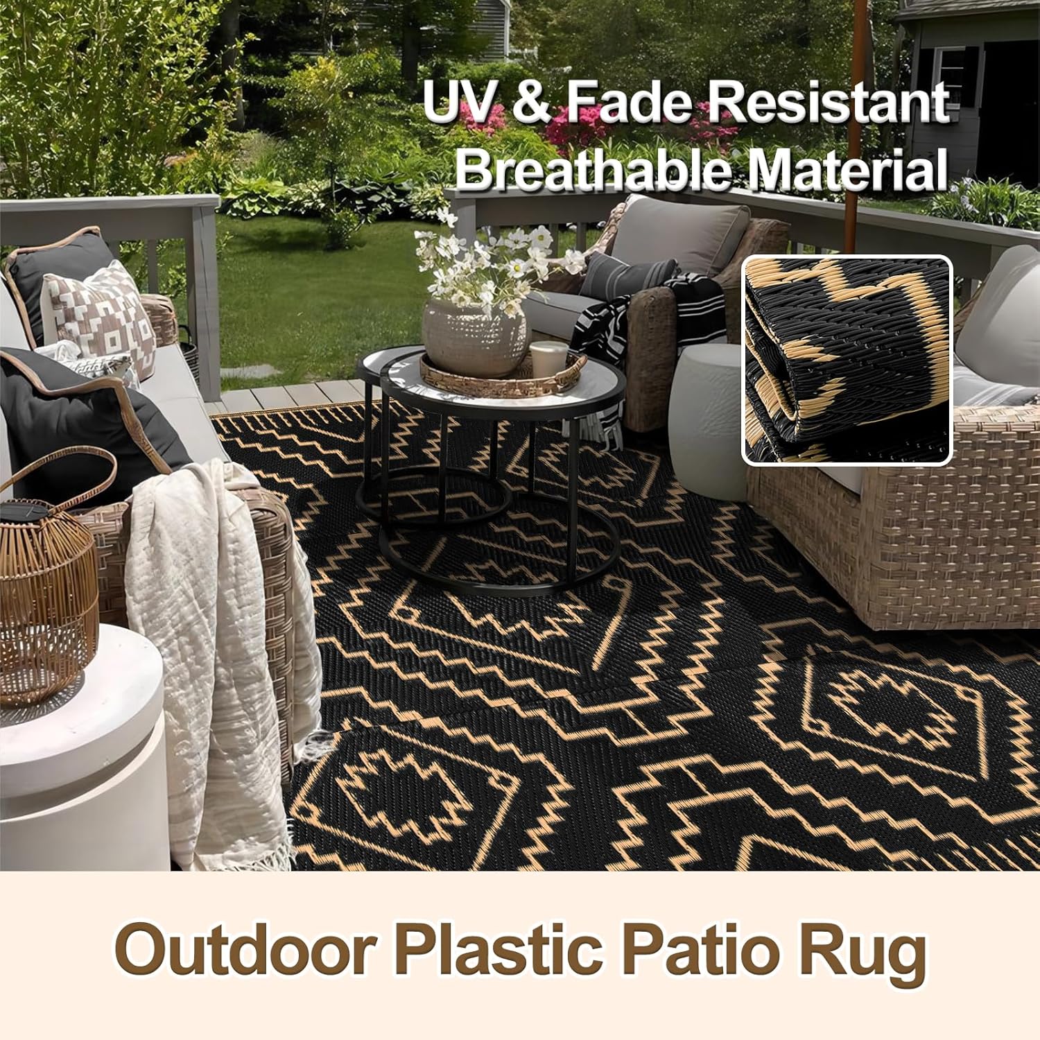 8x10 Outdoor Rug, Large Waterp – Outdoor Camping Rugs 8X10 Bewertung und Preis