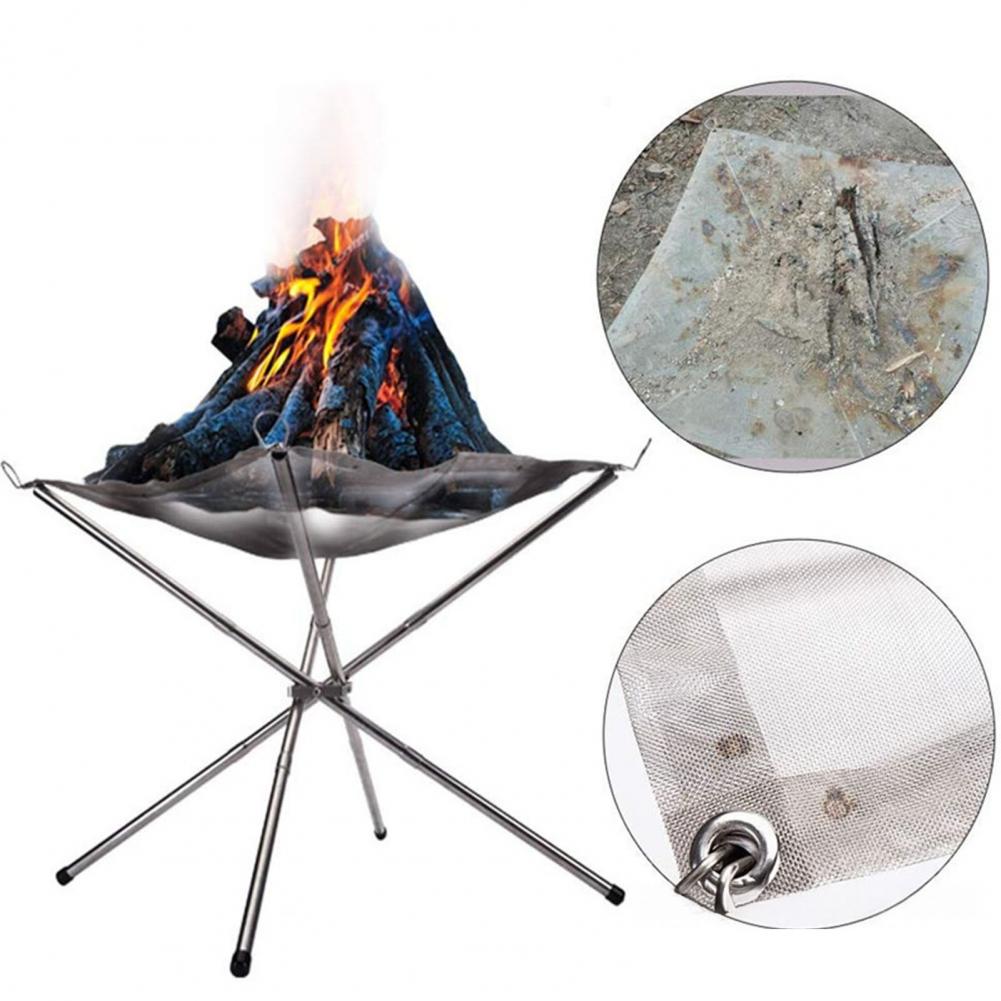 Folding Portable Steel Mesh Ca – Outdoor Camping Fire Pit Bewertung und Preis