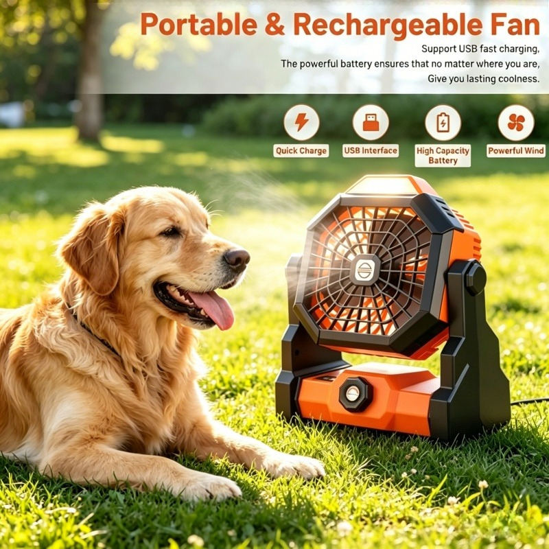 7800mAh Portable Rechargeable  – Outdoor Camping Fan Bewertung und Preis