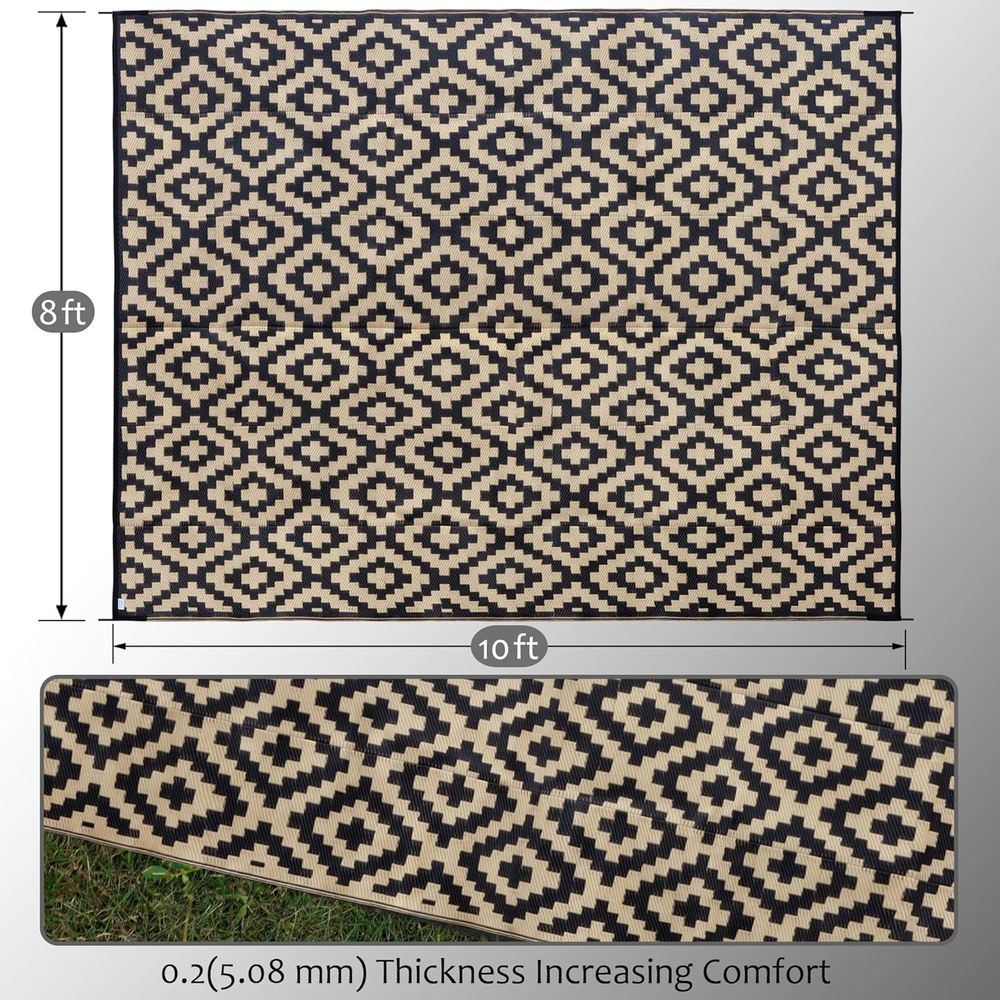 Reversible Plastic Outdoor Rug – Outdoor Camping Rugs 8X10 Bewertung und Preis