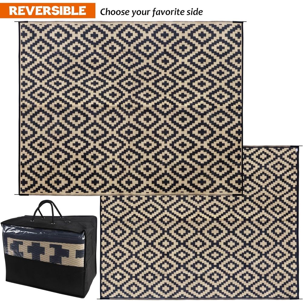 Reversible Plastic Outdoor Rug – Outdoor Camping Rugs 8X10 Bewertung und Preis