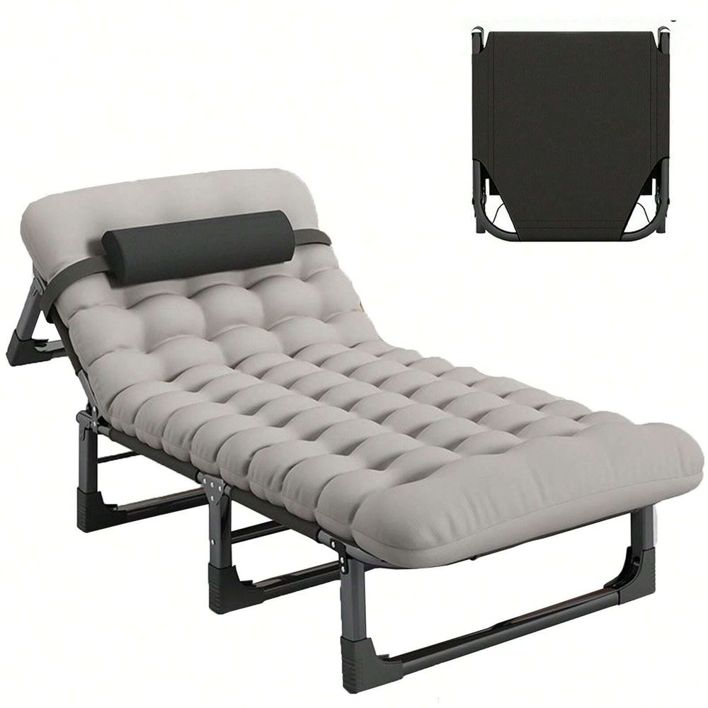 Cot, 4 Positions Adjustable Re – Outdoor Camping Folding Chairs Bewertung und Preis