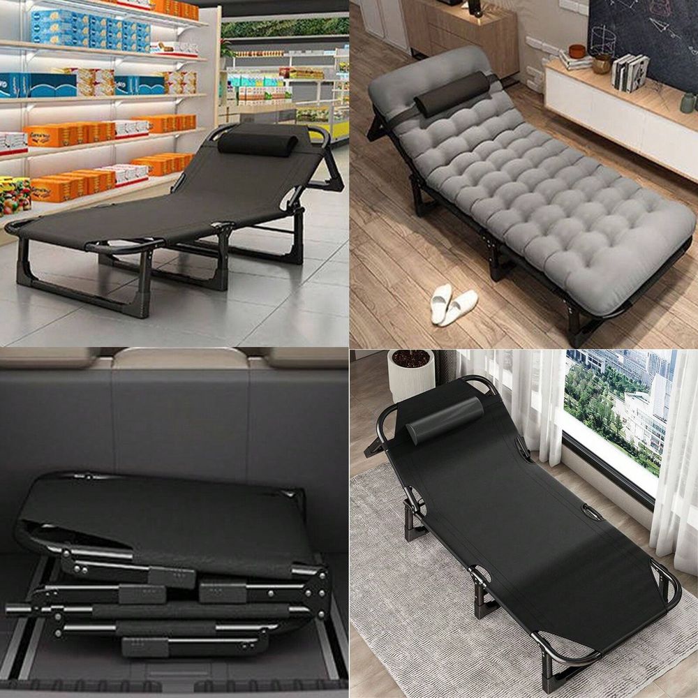 Cot, 4 Positions Adjustable Re – Outdoor Camping Folding Chairs Bewertung und Preis