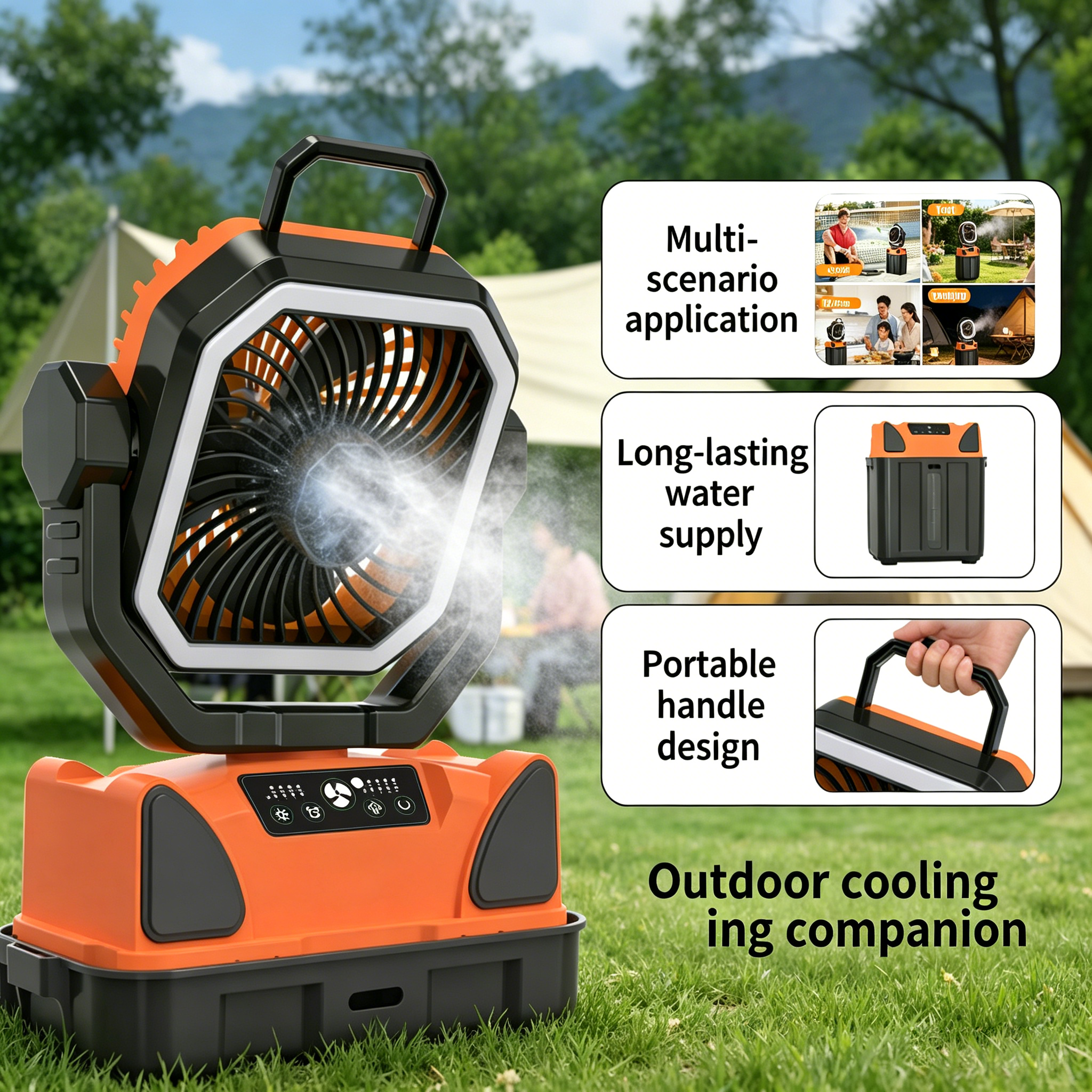 30000mAh Spray Camping Fan wit – Outdoor Camping Fan Bewertung und Preis