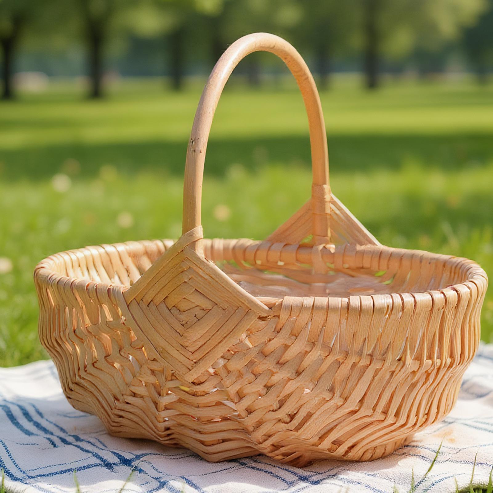 Woven Wicker Picnic Basket Wit – Outdoor Activities In Camping Bewertung und Preis
