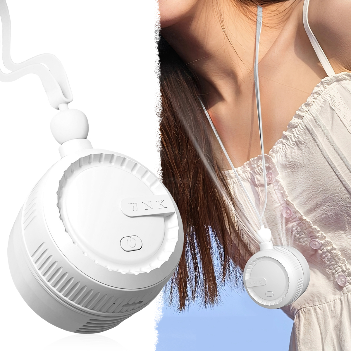USB Rechargeable Neck Fan Blad – Outdoor Camping Fan Bewertung und Preis