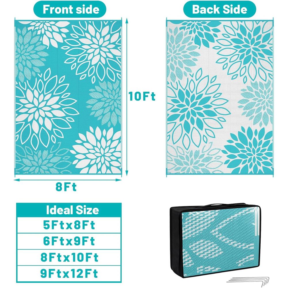 Reversible Plastic Outdoor Rug – Outdoor Camping Rugs 8X10 Bewertung und Preis