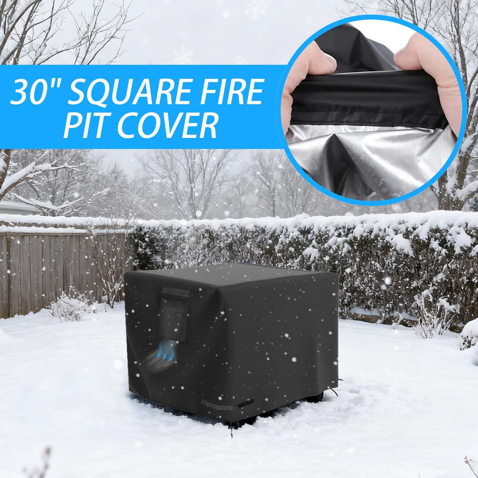 Fire Pit Cover Square 30 Inch  – Outdoor Camping Fire Pit Bewertung und Preis