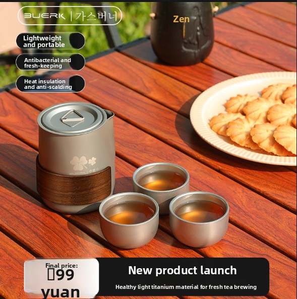 Portable Travel Tea Set with T – Outdoor Camping Kettle Bewertung und Preis