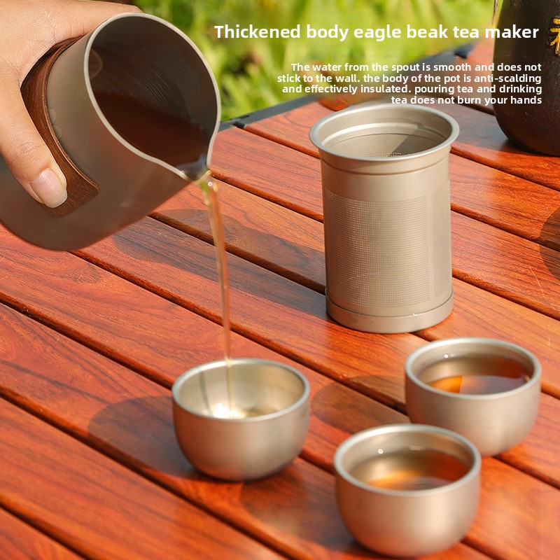 Portable Travel Tea Set with T – Outdoor Camping Kettle Bewertung und Preis