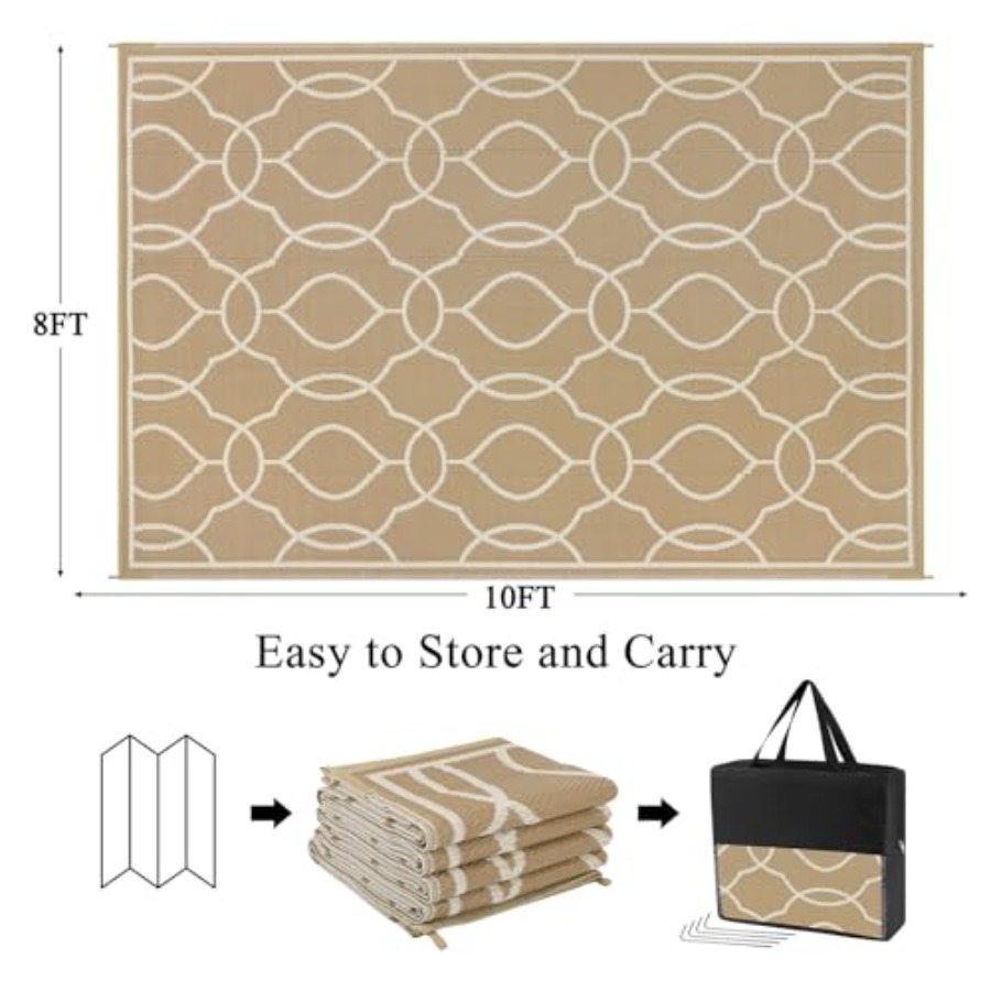 Outdoor Rug 8x10 Feet for Pati – Outdoor Camping Rugs 8X10 Bewertung und Preis