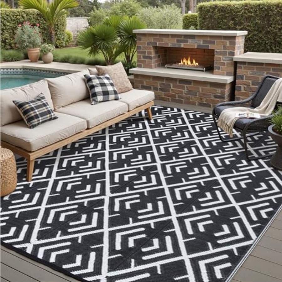 RV outdoor rug waterproof mat  – Outdoor Camping Rugs 8X10 Bewertung und Preis