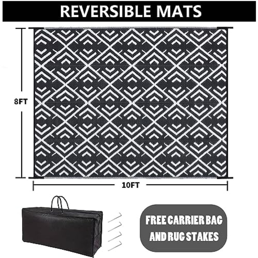 RV outdoor rug waterproof mat  – Outdoor Camping Rugs 8X10 Bewertung und Preis