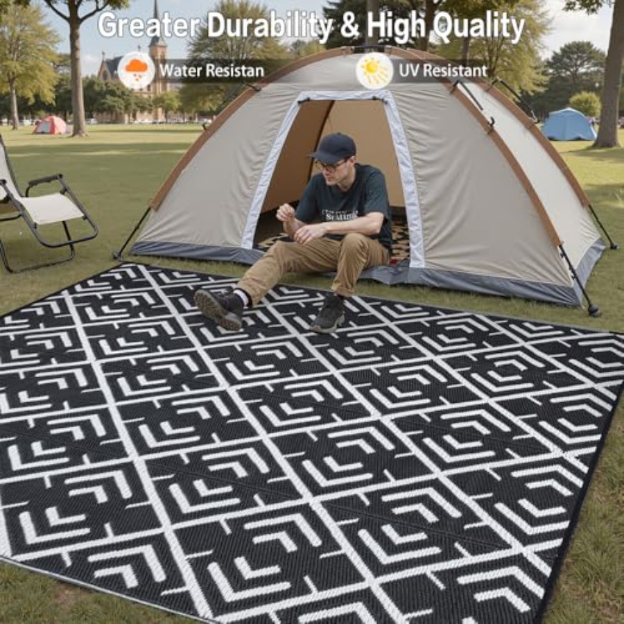 RV outdoor rug waterproof mat  – Outdoor Camping Rugs 8X10 Bewertung und Preis
