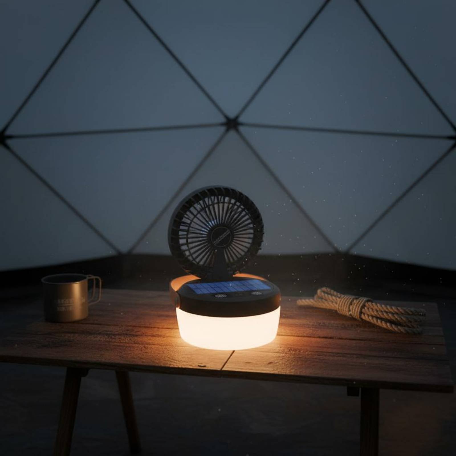 Solar Camping Fan Lantern Fold – Outdoor Camping Fan Bewertung und Preis