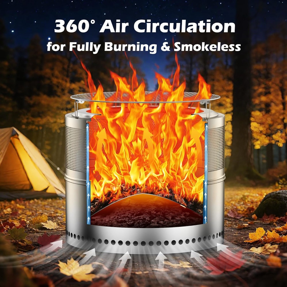 Smokeless Fire Pit Outdoor, 20 – Outdoor Camping Fire Pit Bewertung und Preis