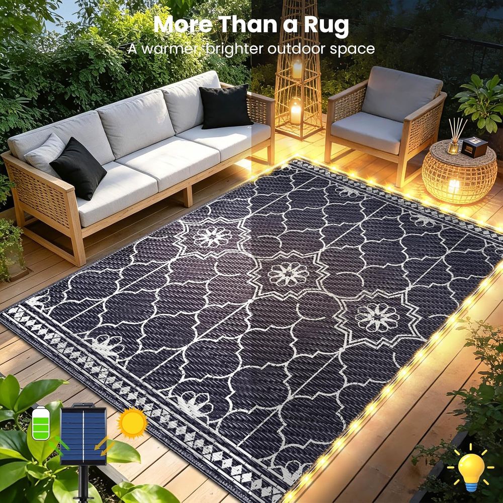 Illuminated 8x10 Patio Rug wit – Outdoor Camping Rugs 8X10 Bewertung und Preis
