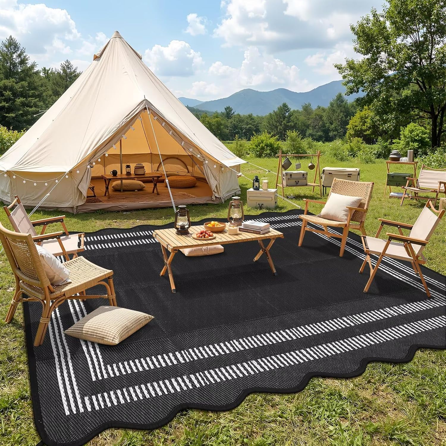 Waterproof Outdoor Rug 8x10, S – Outdoor Camping Rugs 8X10 Bewertung und Preis