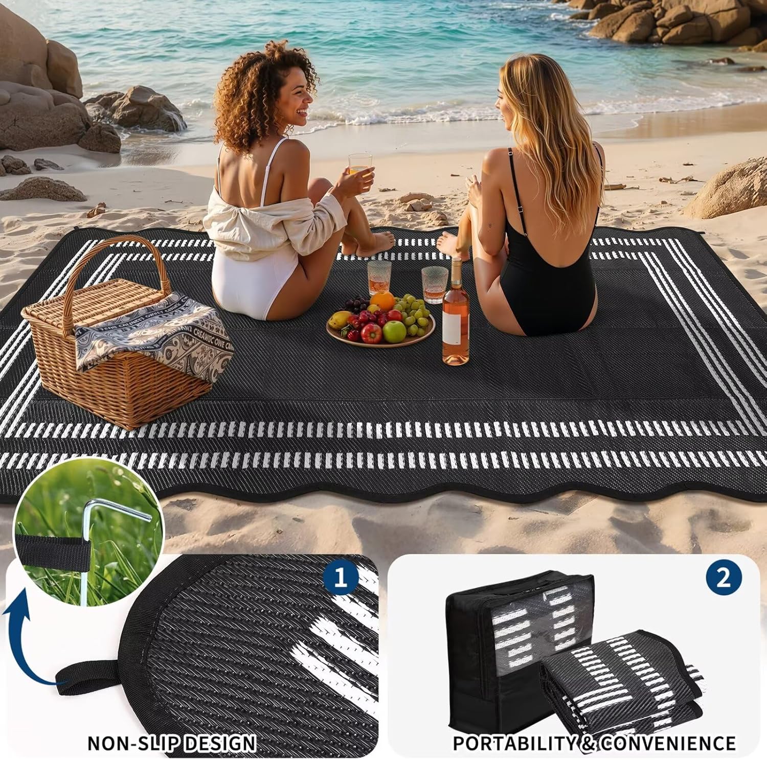 Waterproof Outdoor Rug 8x10, S – Outdoor Camping Rugs 8X10 Bewertung und Preis