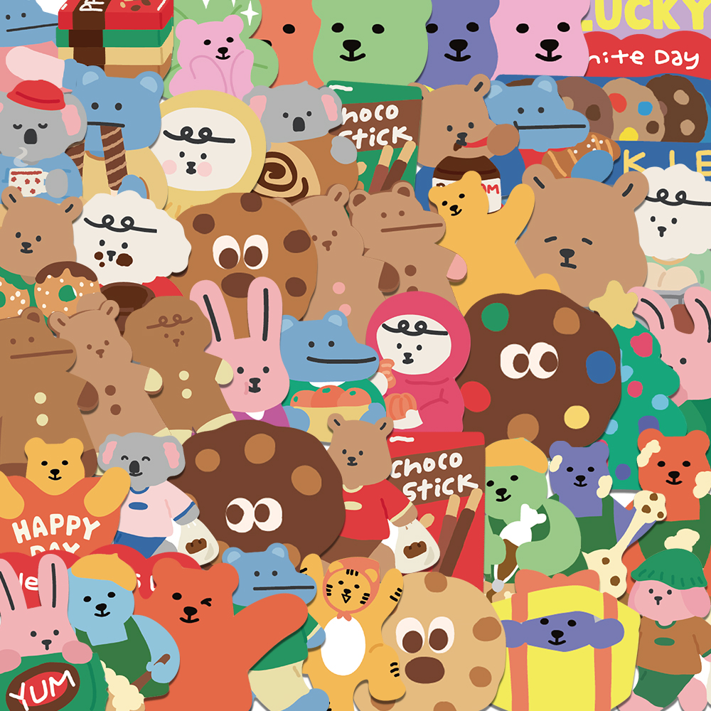 100/200pcs Cute Korean Bear St – Bear Canister Bewertung und Preis