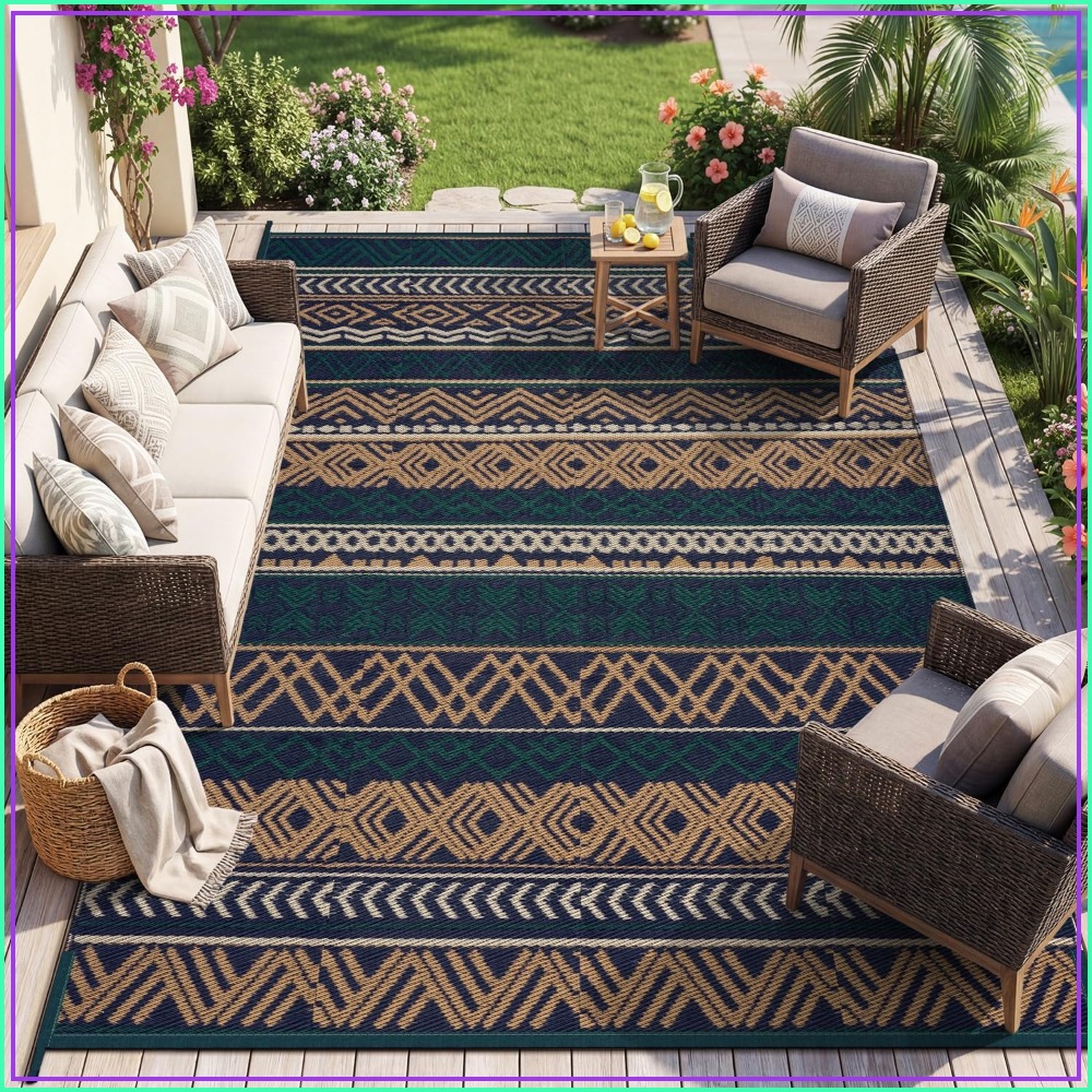 Outdoor Rug Waterproof 8x10 Re – Outdoor Camping Rugs 8X10 Bewertung und Preis