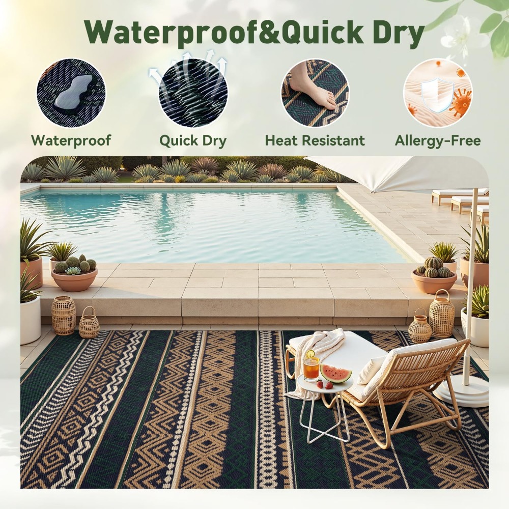 Outdoor Rug Waterproof 8x10 Re – Outdoor Camping Rugs 8X10 Bewertung und Preis