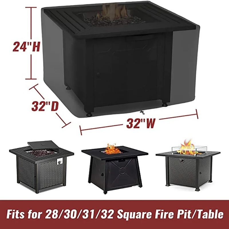 Waterproof Square Fire Pit Cov – Outdoor Camping Fire Pit Bewertung und Preis