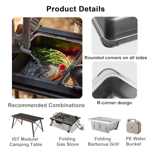 304 Stainless Steel Mini Sink  – Outdoor Camping Bewertung und Preis