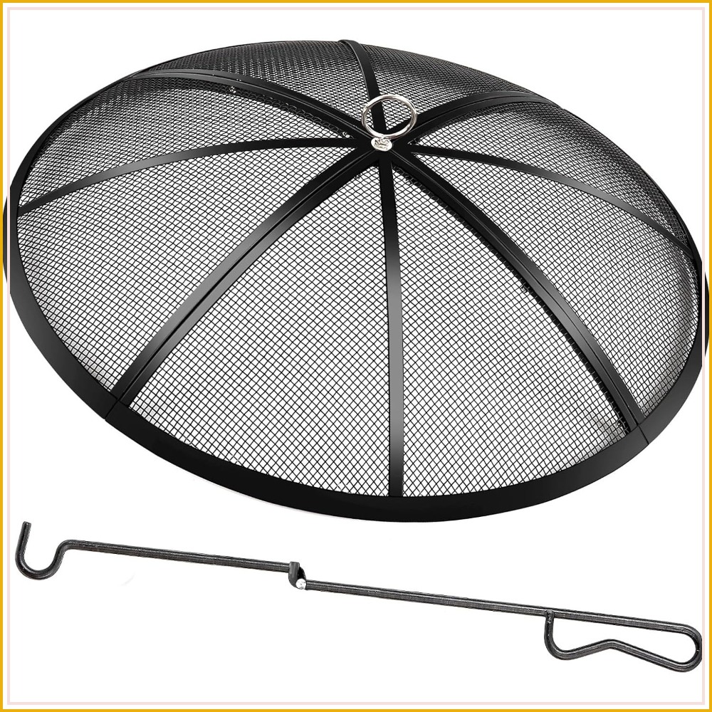 27 Inch Fire Pit Spark Screen  – Outdoor Camping Fire Pit Bewertung und Preis