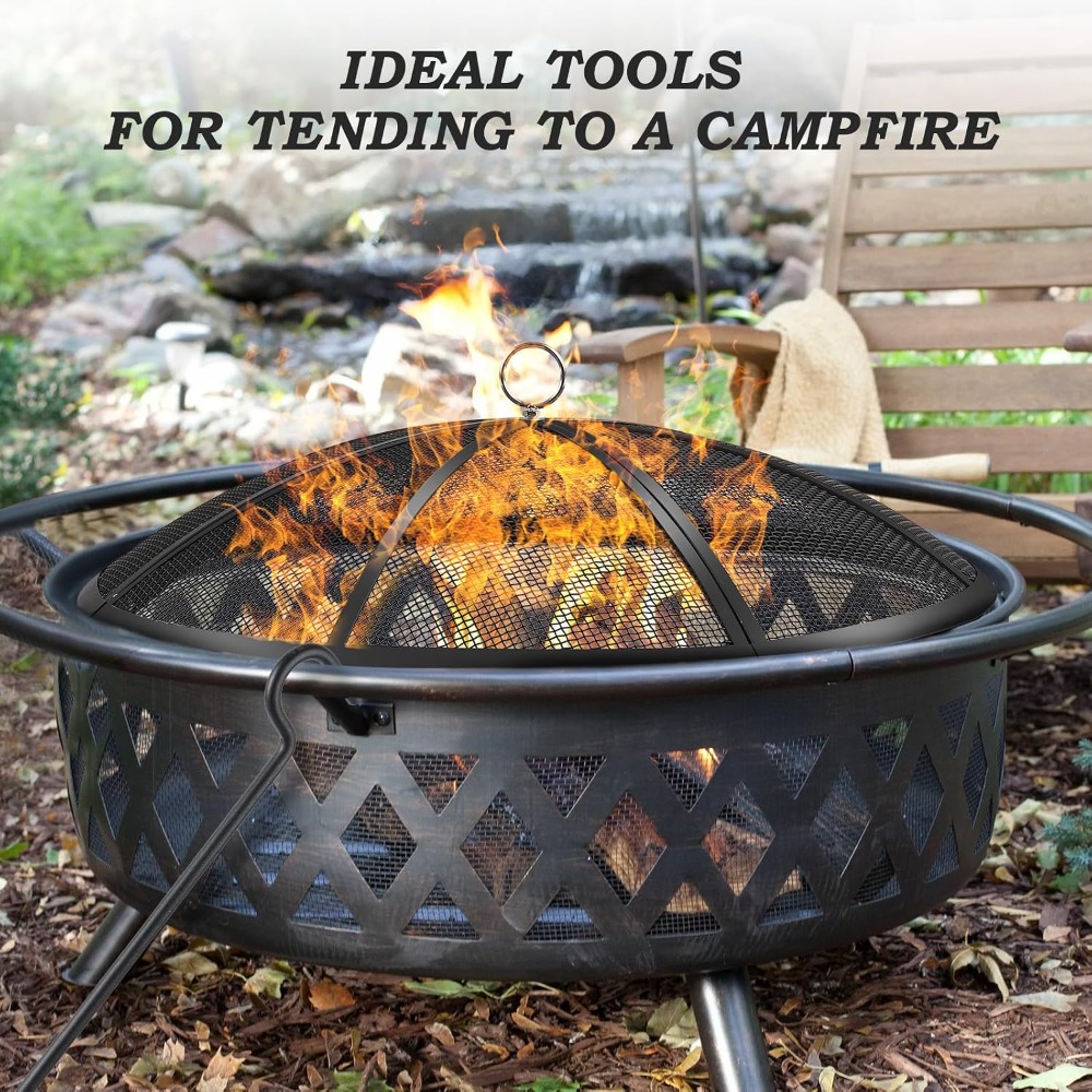 27 Inch Fire Pit Spark Screen  – Outdoor Camping Fire Pit Bewertung und Preis