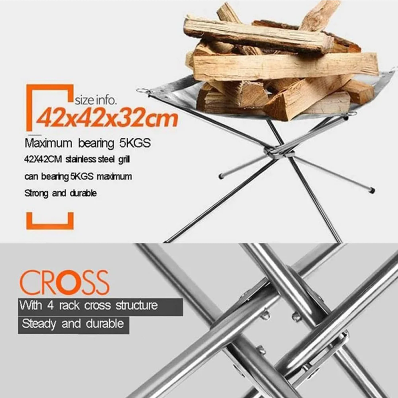 Outdoor BBQ Bonfire Rack Porta – Outdoor Camping Fire Pit Bewertung und Preis