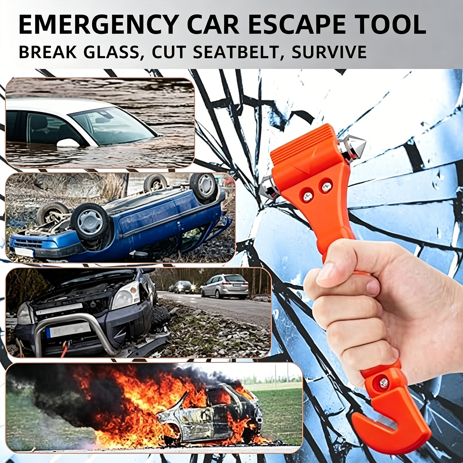 1/2PCS Survival Safety Hammer  – Bivvy Bag Emergency Bewertung und Preis