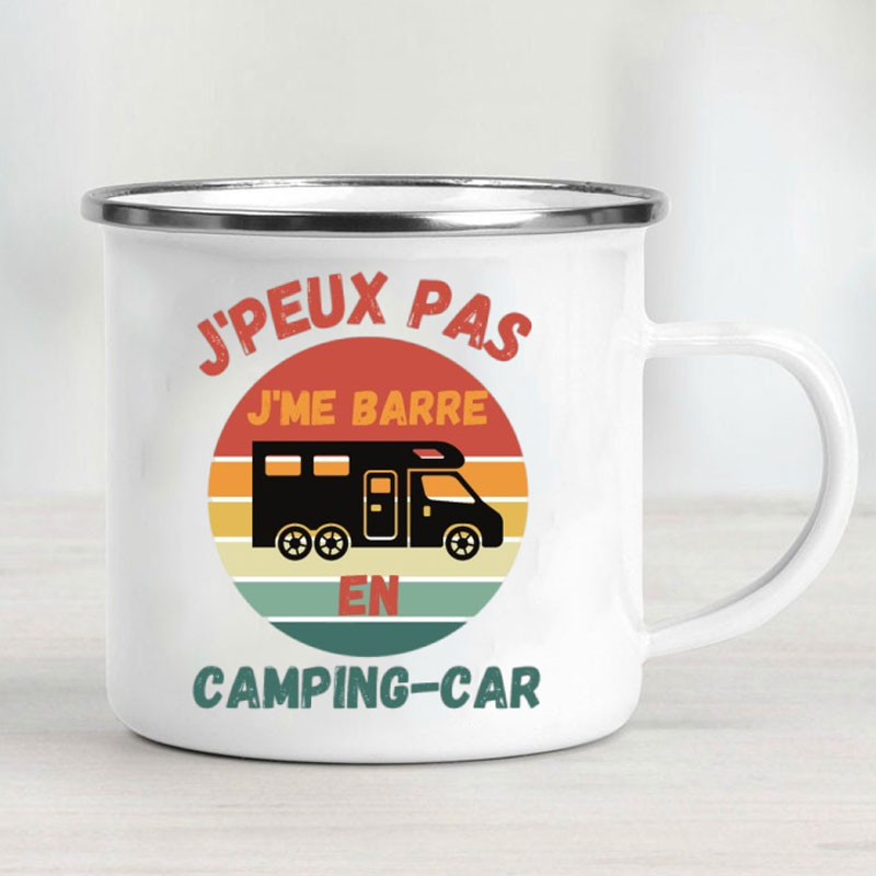 Camping Car Enamel Mug Adventu – Outdoor Camping Van Bewertung und Preis