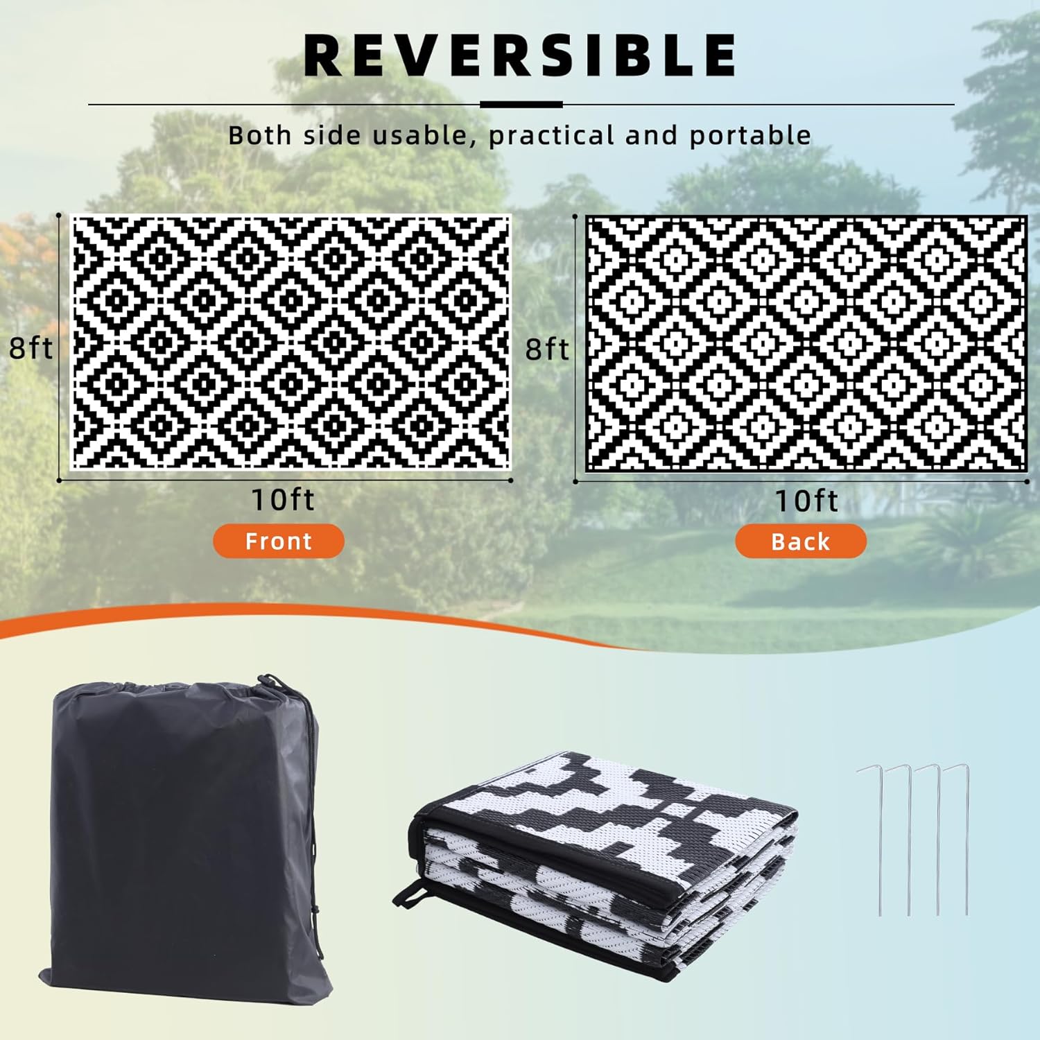 Outdoor Rug 8x10 ft Waterproof – Outdoor Camping Rugs 8X10 Bewertung und Preis