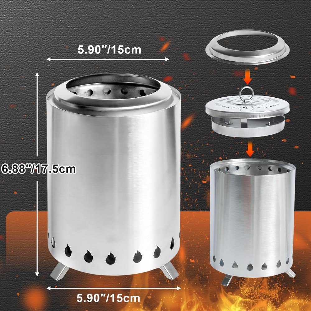 7 Inch Tabletop Fire Pit Outdo – Outdoor Camping Fire Pit Bewertung und Preis
