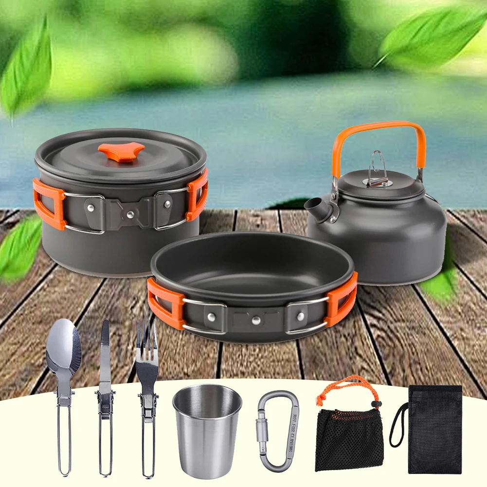 Camping Cookware Kit Kettle Po – Outdoor Camping Kettle Bewertung und Preis