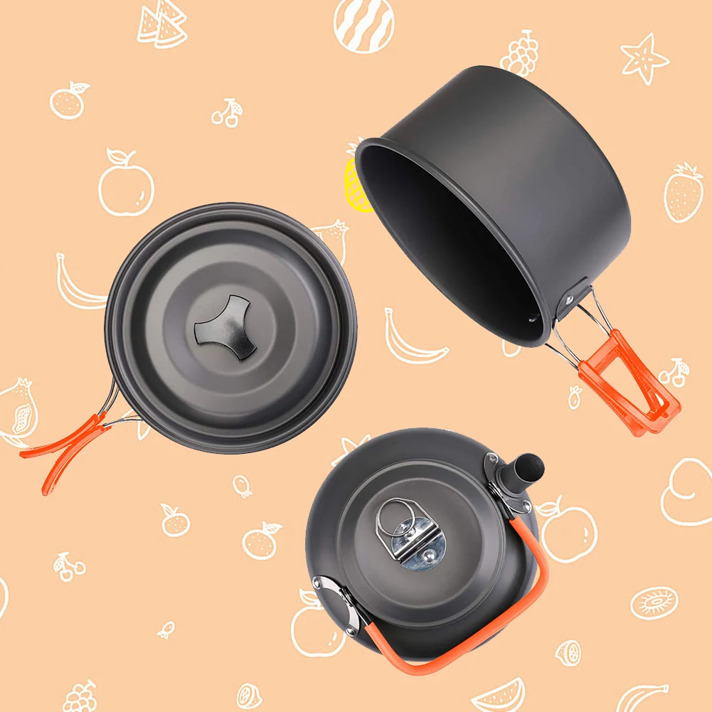 Camping Cookware Kit Kettle Po – Outdoor Camping Kettle Bewertung und Preis
