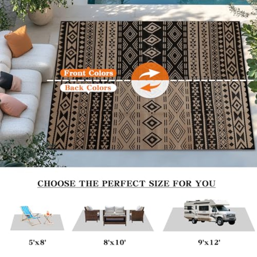 Outdoor 8x10 ft Waterproof Pat – Outdoor Camping Rugs 8X10 Bewertung und Preis